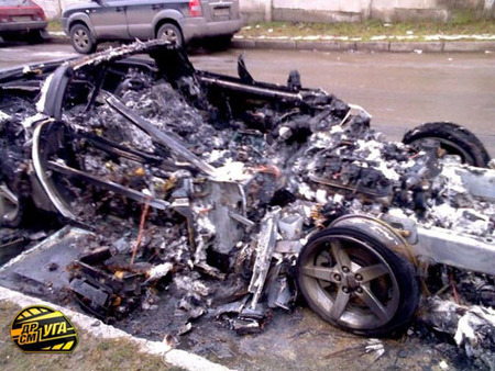 Corvette carbonizado