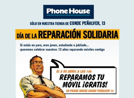 The Phone House, ´Reparaciones Solidarias` mañana en Madrid, ¡te lo arreglan gratis!