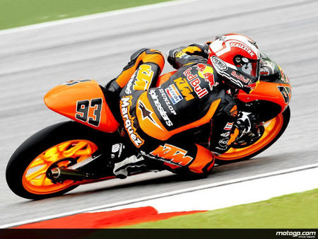 Marc Márquez partirá primero en el GP de Malasia de 125