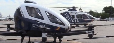 "Megadrón", el flamante vehículo patrulla volador y autónomo que ya está probando la Policía Nacional