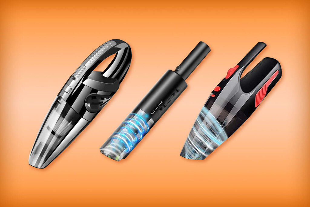 Tres aspiradoras de mano que puedes comprar en Amazon México por 399 pesos: con batería recargable, accesorios y filtro lavable