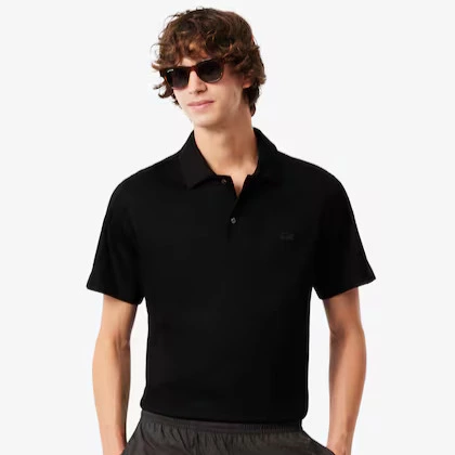 Polo bordado con cuello abierto y classic fit Paris 