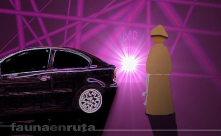 No diré que la sangre de Cristo es incompatible con el coche, pero...