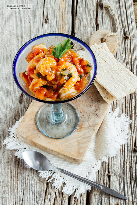 Cóctel de langostinos en salsa sriracha: receta para amantes del picante