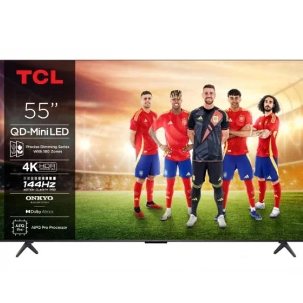 TV TCL 55C61KX7 55" (139,7 cm), MiniLED, 4K UHD, 144 Hz, Procesador AiPQ Pro, Smart TV, Quantum Dot