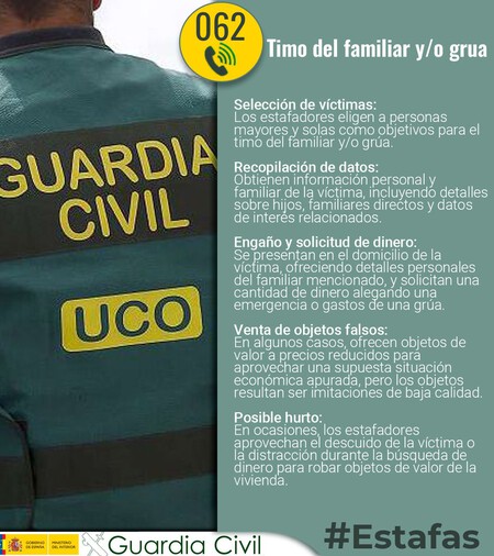 Timo grua Guardia Civil