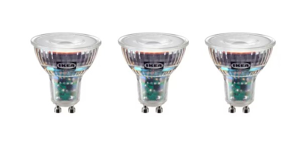 Pack 3 bombillas LED GU10 230lm