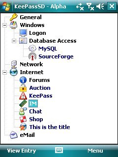 KeePass, gestor de claves en Windows Mobile