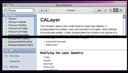 Ingredients, navega entre la documentación de Apple para desarrolladores