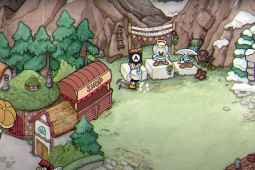 Могила капхед. Капхед локации. Cuphead головоломка кладбище. Коллекционка cuphead. Капхед чернильный остров 3.