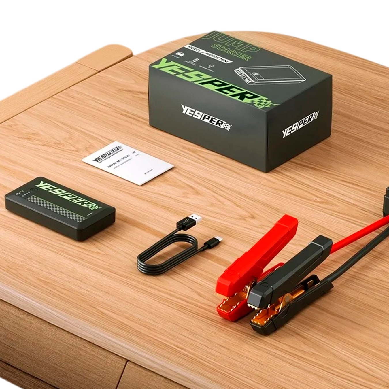 Power bank y arrancador de automóvil de 12,000 mAh YESPER