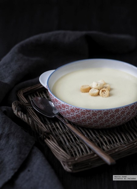 Vichyssoise sin nata ni mantequilla