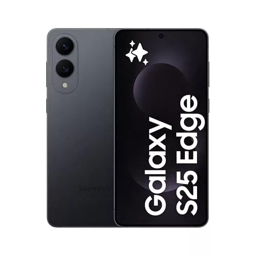Samsung Galaxy S25 Edge 256GB Teléfono Móvil con IA, Galaxy AI, 12GB RAM, Cámara 200 MP, Batería Larga Duración, Garantía del Fabricante 3 Años, Color Titanio Negro Intenso (Versión Española)