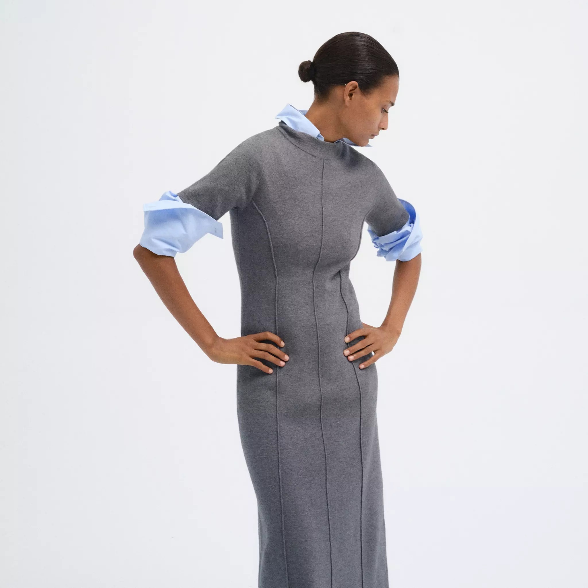 Vestido midi evasé
