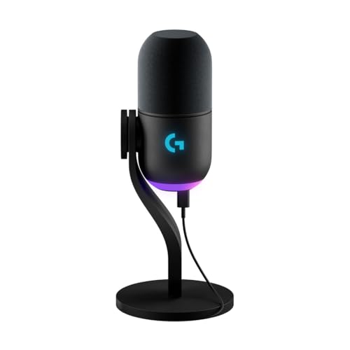 Logitech G Yeti GX, micrófono dinámico RGB con LIGHTSYNC