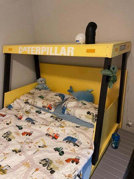 Made A Bulldozer Bed For My 2yo 1