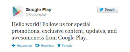 Google Play en Twitter