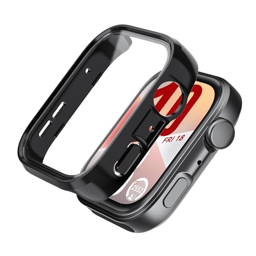 FDHYFGDY funda para Huawei Watch Fit 4 con protector de pantalla, Ultrafino y resistente a arañazos Carcasa,compatibles con Huawei Watch Fit 4-transparentes