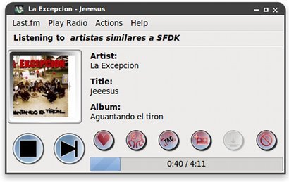 Vagalume: cliente de Last.fm para Gnome y Maemo