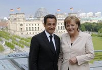 Se reunen Sarkozy y Merkel, no esperar las Naciones Unidas de Europa