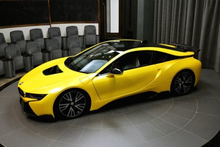 Yellow BMW i8