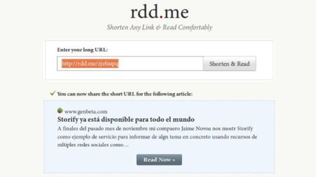 Rdd.me: comparte enlaces preparados para lectura en pantalla
