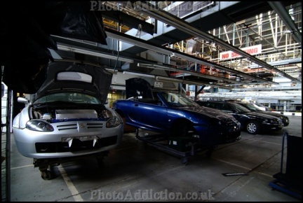 Un paseo por la fábrica abandonada de MG-Rover de Longbridge