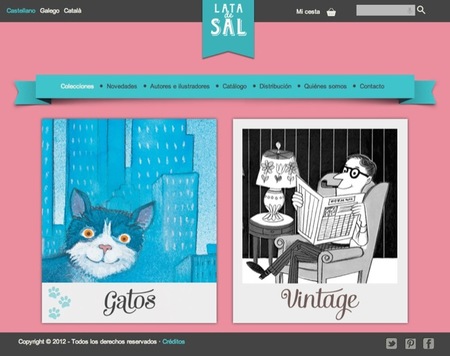 Lata de sal es una editorial de libros para niños especializada en dos preciosas colecciones: gatos y vintage