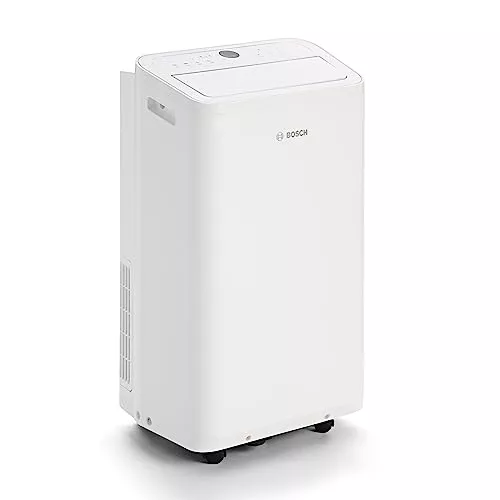 Bosch Cool 2000 AC Portátil - 3 en 1: Aire Acondicionado, Deshumidificador, Ventilador - 2,6 kW, Habitaciones de hasta 35m² - Con Modo Automático, Silencioso y Sleep