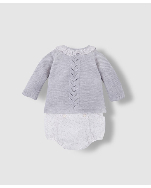 DULCES
CONJUNTO COMBINADO DE BEBÉ DULCES EN GRIS