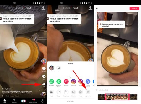 Tiktok Crear Gif Animado