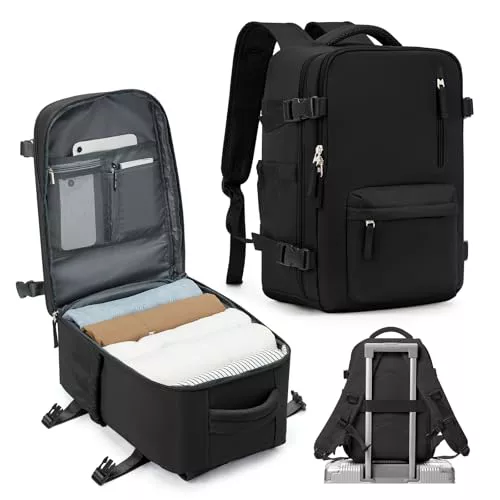 SZLX Mochila Viaje Cabina Avion 40x20x25 Mujer Ryanair Maleta para Cabina de avion Equipaje de Mano 45x36x20 Easyjet Mochila de Senderismo Mochila para Portatil Impermeable hombre