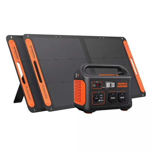 Generador solar Jackery 1000, estación de energía 1002 WH con 2* Paneles solares SolarSaga 100 W