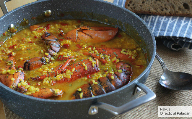 arroz caldoso con bogavante