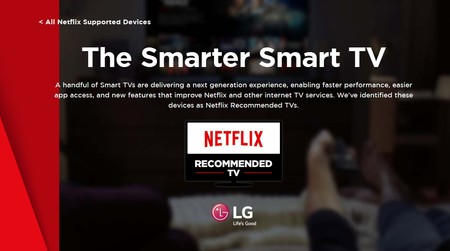 Netflix continúa recomendando teles para disfrutar de su servicio y estos son de momento los modelos para 2018