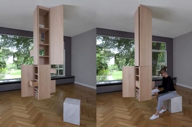 Columnas de almacenaje hasta el techo