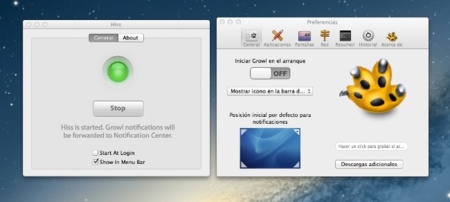 Hiss, envia las notificaciones de Growl al nuevo Centro de Notificaciones de OS X Mountain Lion