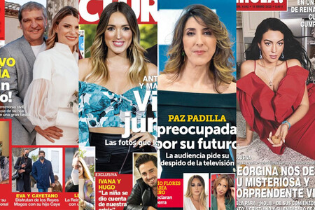 El posible despido de Paz Padilla, el idilio de Marta Riesco y Antonio David Flores y la excéntrica vida de Georgina Rodríguez: estas son las portadas del miércoles 12 de enero