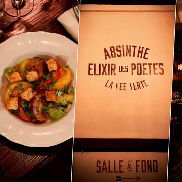 En Montmartre, este restaurante centenario de París aún sirve absenta y los platos que comían Picasso, Van Gogh y Manet 