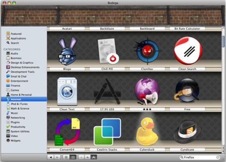 Bodega, barra libre de aplicaciones para Mac OS X
