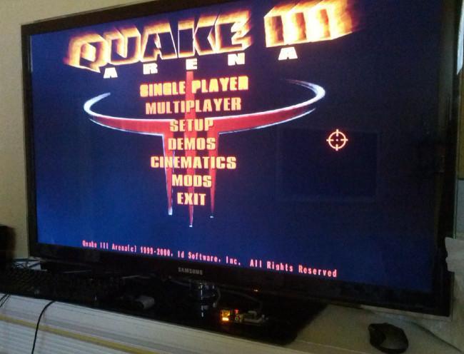 Quake III Arena ejecutándose en la Raspberry Pi
