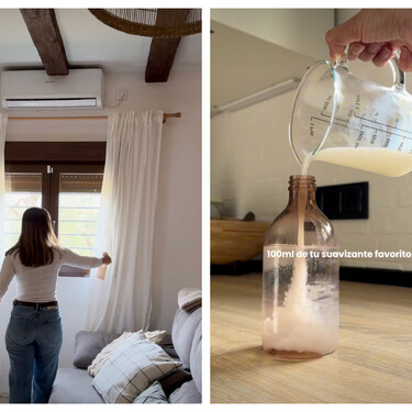 La mezcla con la que esta experta perfuma el sofá y las cortinas: agua, alcohol y suavizante 