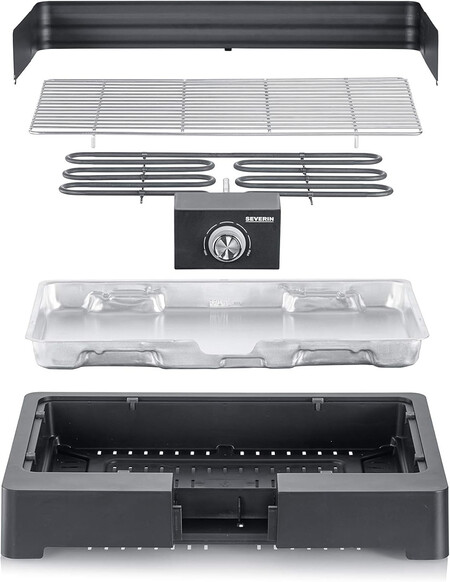 Severin Barbacoa De Mesa Con Parrilla De Acero Inoxidable
