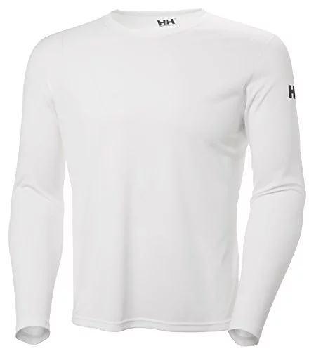 Helly Hansen Hombre Camiseta HH Tech Crew, Blanco, XL