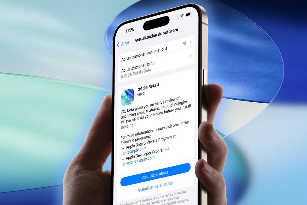 Ya puedes actualizar tu iPhone: Apple lanza la tercera beta pública de iOS 26 y estas son sus novedades 