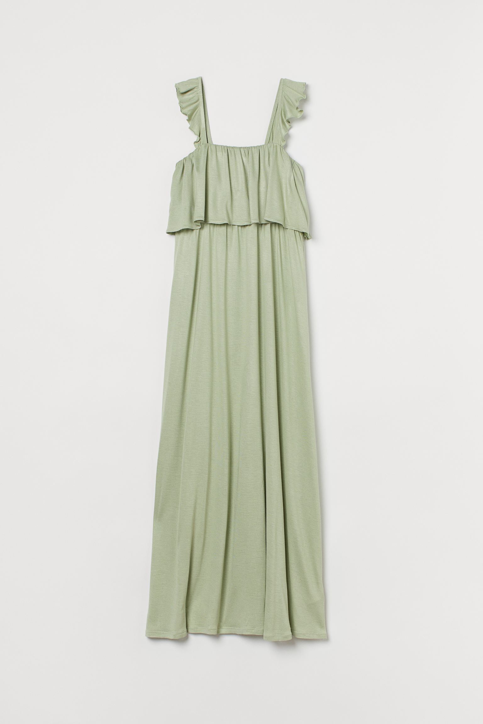 Vestido capa de tirantes verde