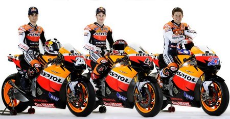 El Repsol Honda Team presenta a sus apuestas para MotoGP 2011