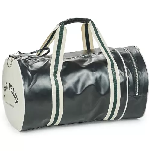 Fred Perry Classic Barrel Bag (Verde, Mediano)