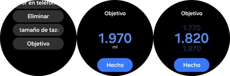 Agua en Galaxy Watch