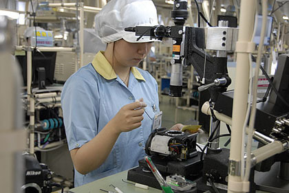 Visita virtual a una fábrica de Nikon